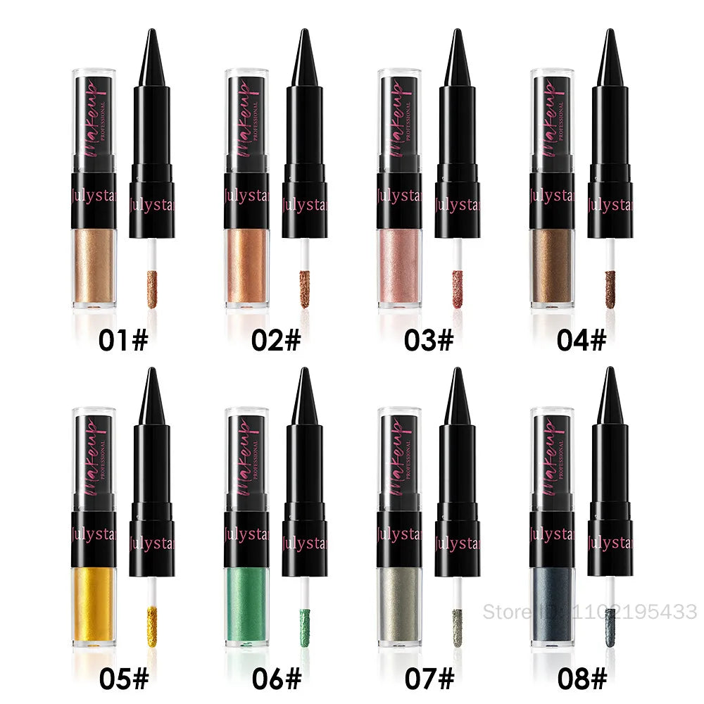 2-in-1 Glitter Metallic Liquid Eyeshadow & Eyeliner Pen
