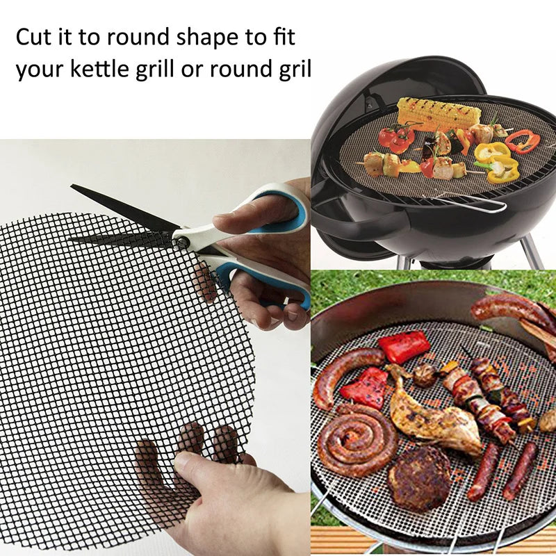 50-Pack Non-Stick Reusable BBQ Grill Mats | 500°F Heat Resistant