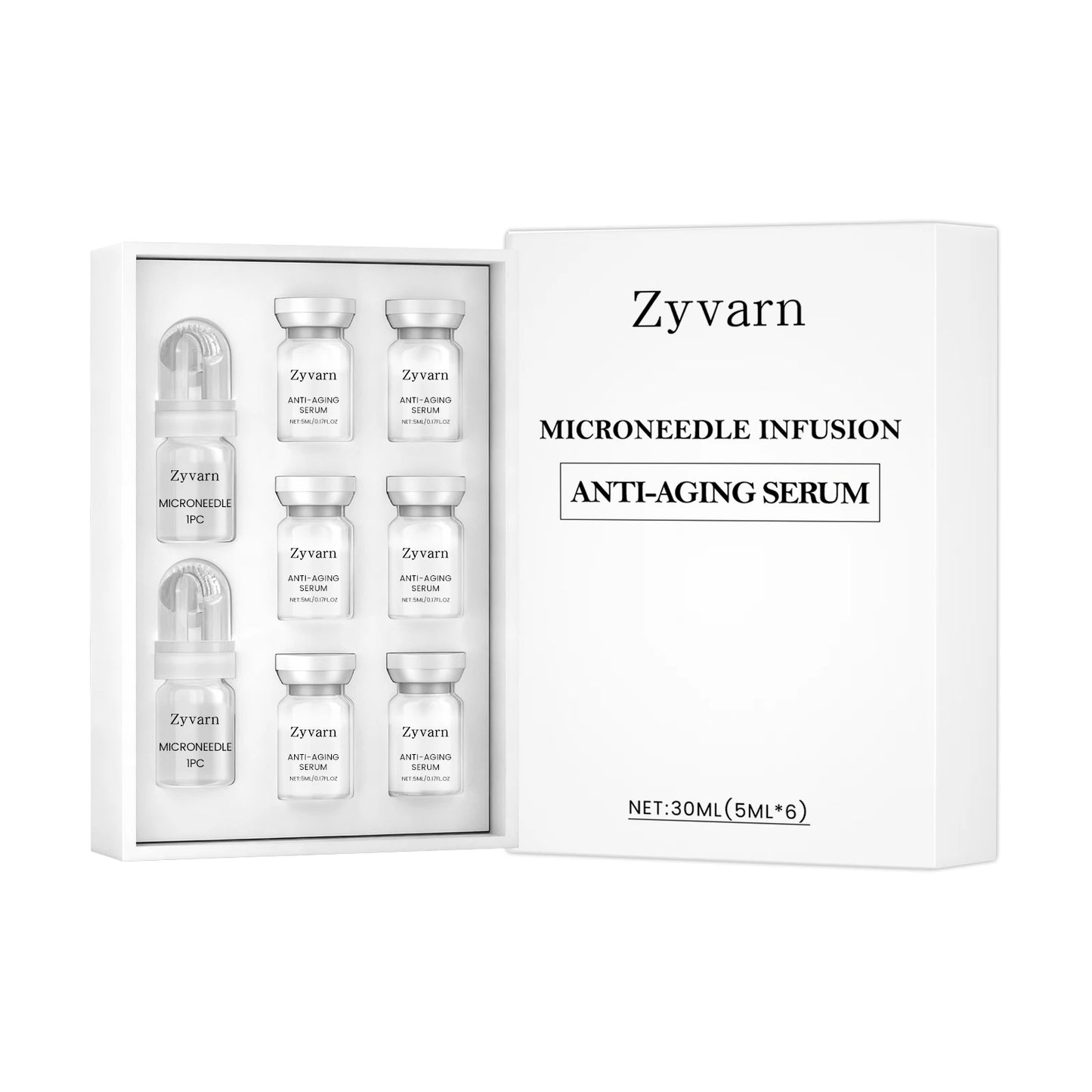 Microneedle Kit with Hyaluronic Acid & Collagen Serum | Face & Neck