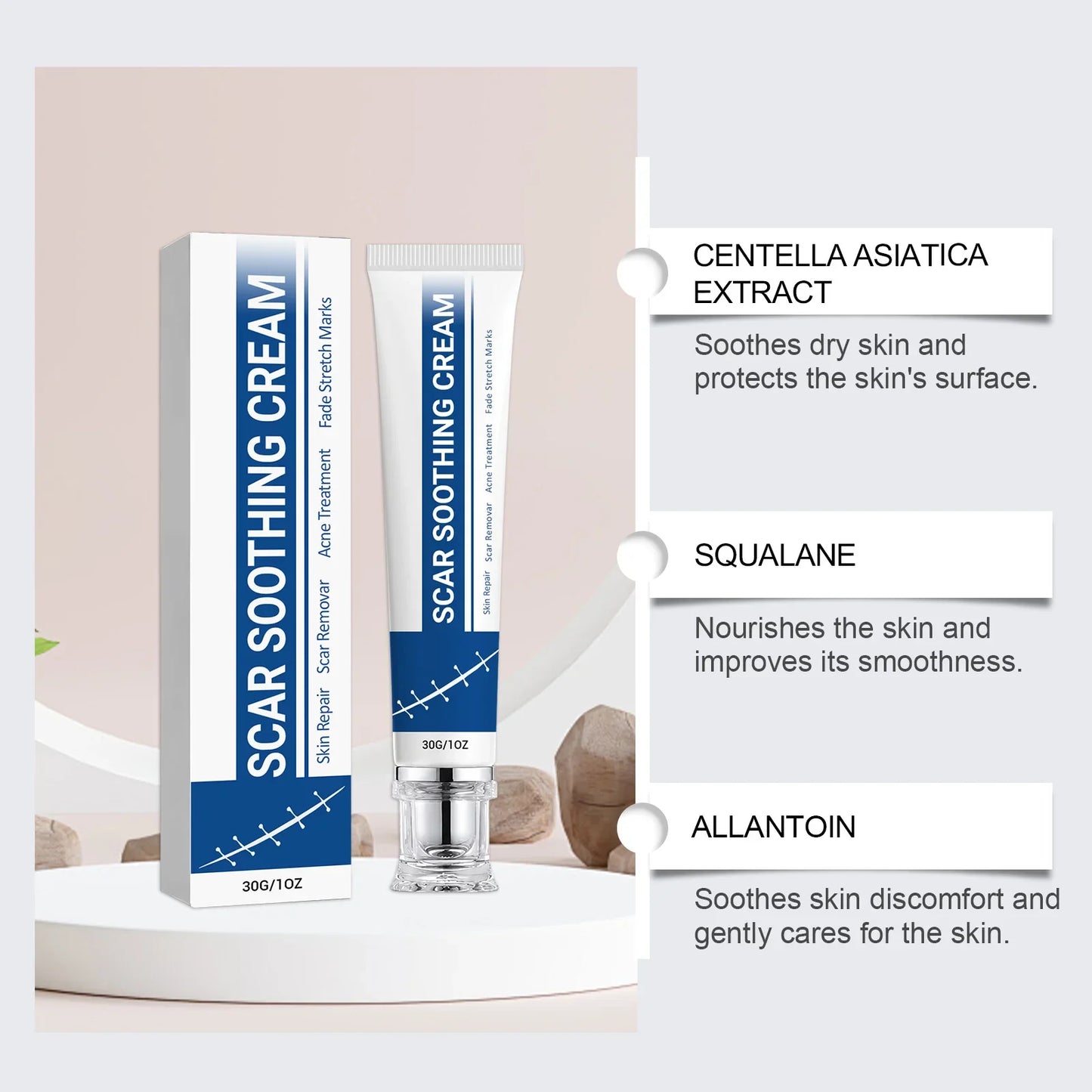 Soothing Scar Cream – Hydrating, Lightweight & Nourishing 30g
