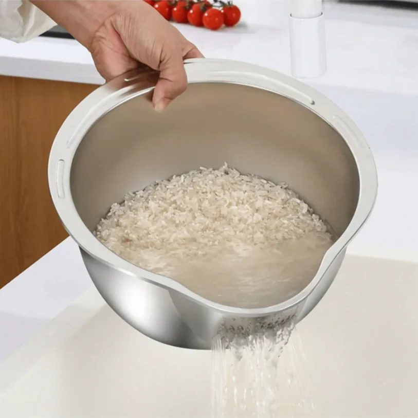 Stainless Steel Rice & Vegetable Washing Basket Strainer