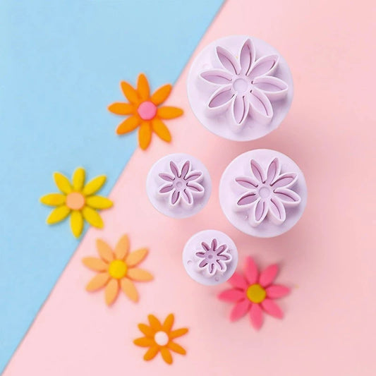 Daisy Sugar Flipping Embossing Mold Flower Cookie Sunflower Plunger Peaceful Pleasures Health and Wellness