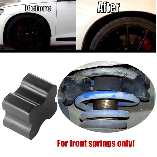 8 Pack Heavy Duty Rubber Coil Spring Booster Kit 1"-1.5" Lift Coil Spacers Fits Most Cars SUVs Auto Suspension Repair Parts Peaceful Pleasures Health and Wellness