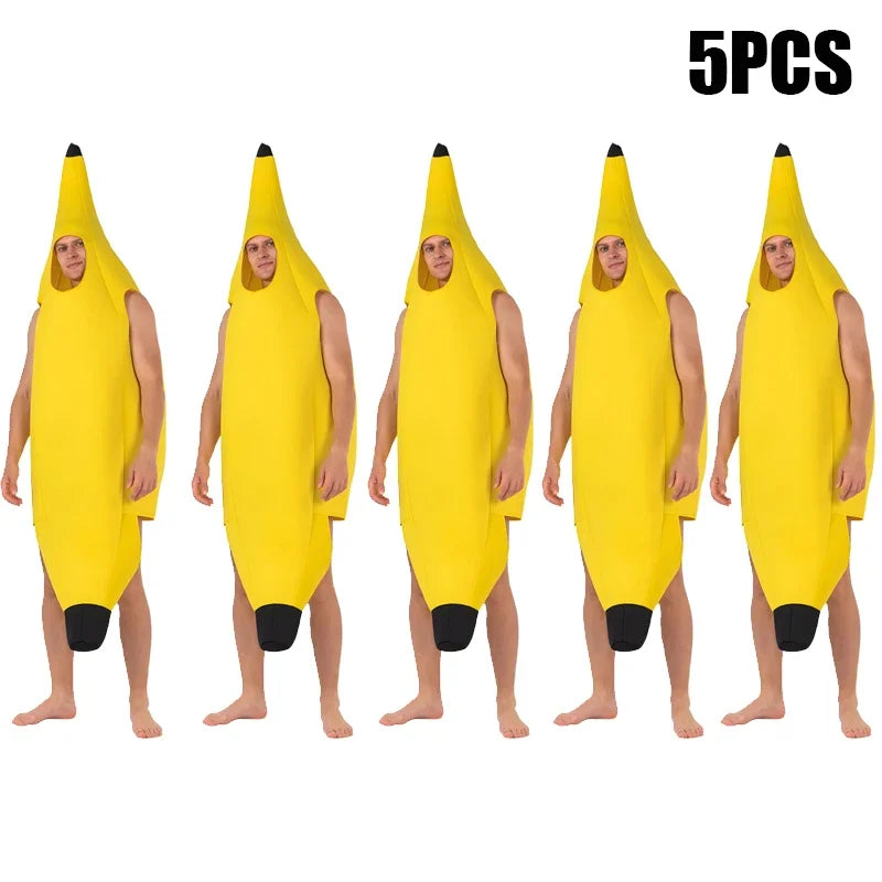 Kids Banana Costume | Halloween Fruit Outfit & Parent-Child Set