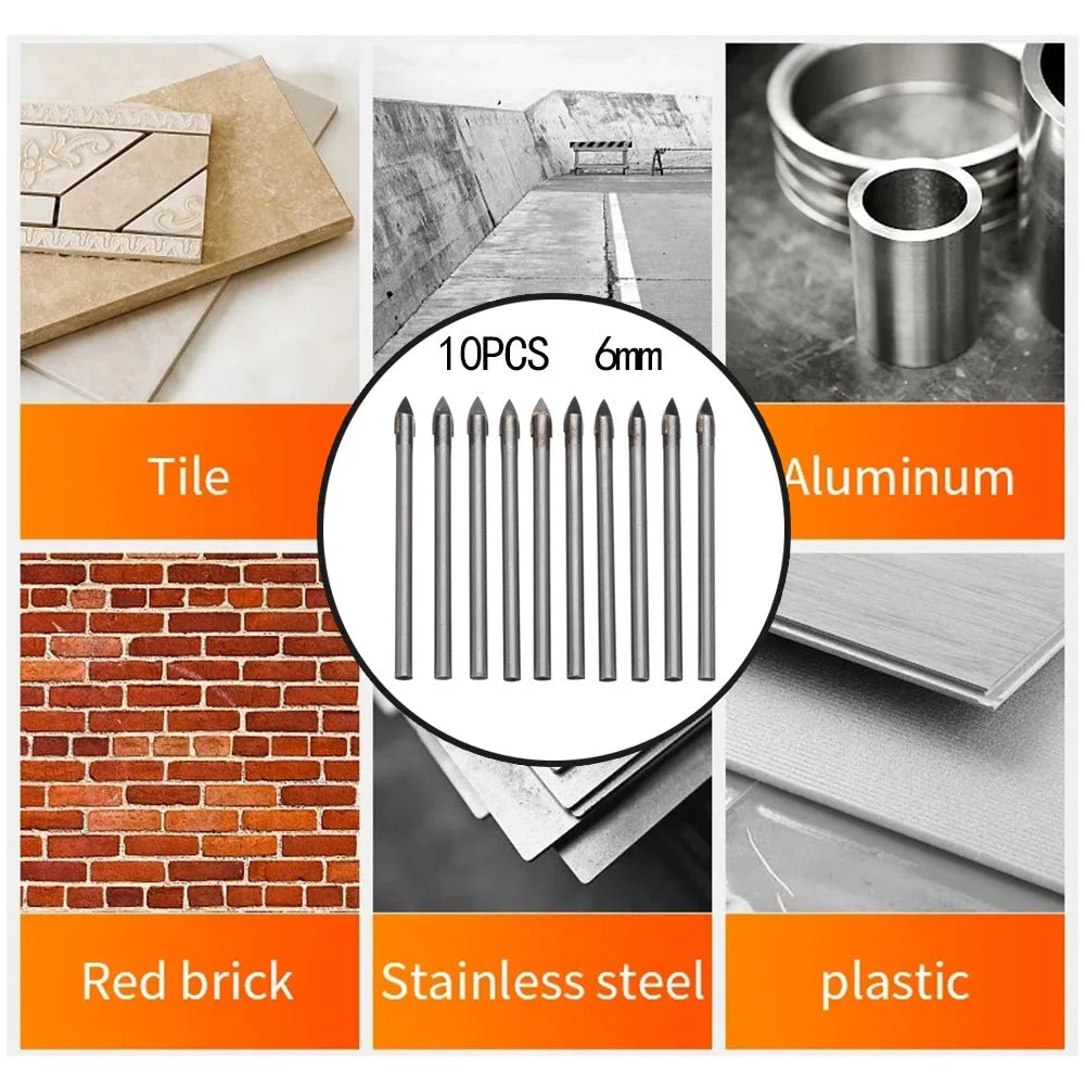 Tip Glass Ceramic Tile Drill Bit Head Cemented Carbide Drilling Hole