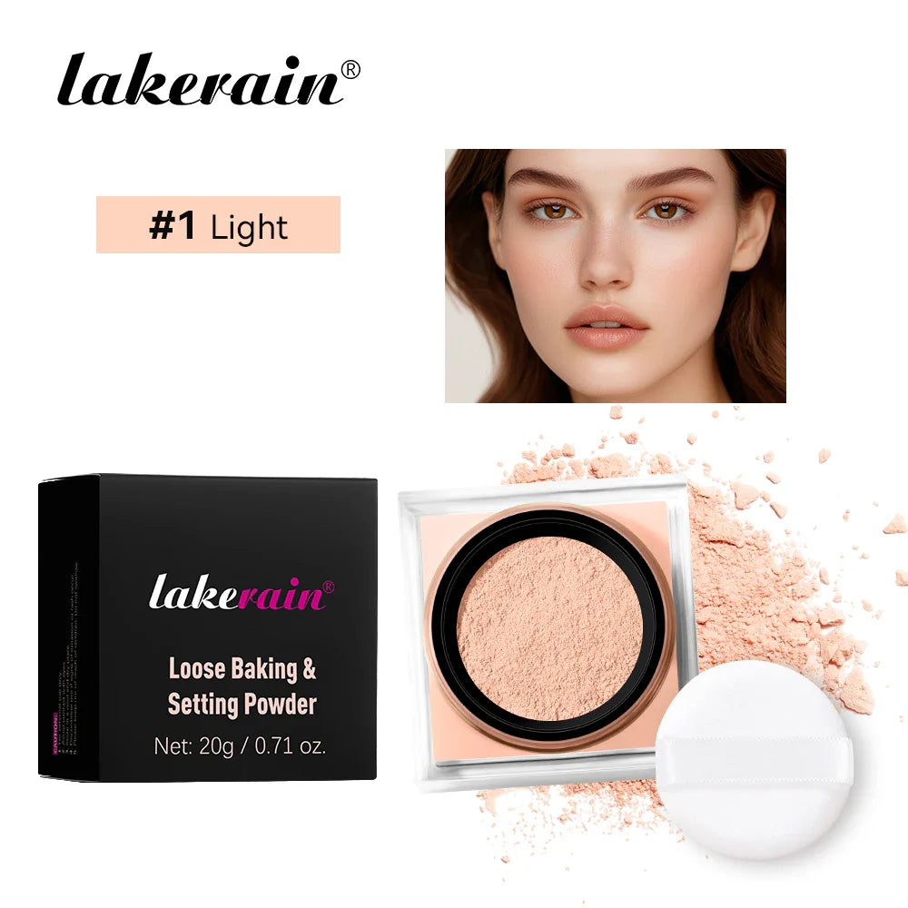Loose Setting Powder & Puff – Matte, Oil Control, All Skin Types