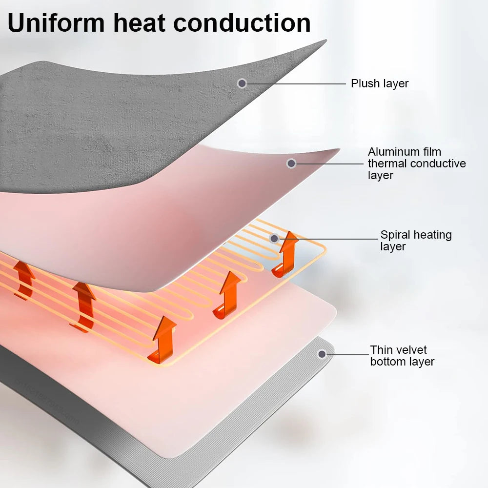 Electric Heating Blanket Automatic Thermostat Double Body Warmer Bed Mattress EU Plug 220V Electric Heated Carpets Mat Pad Peaceful Pleasures Health and Wellness