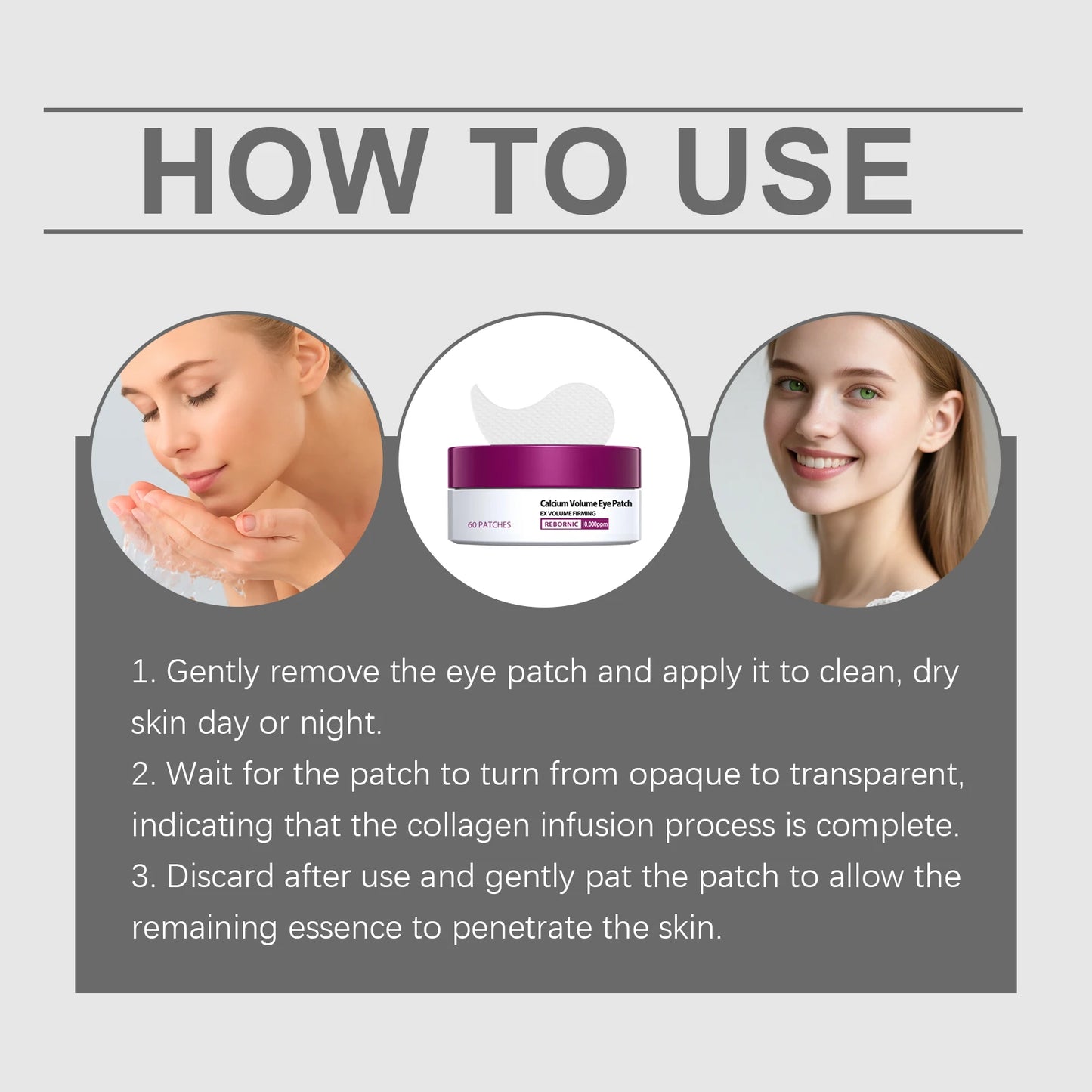 Collagen Tighten Eye Mask for Dark Circle Reduction Peaceful Pleasures Health and Wellness