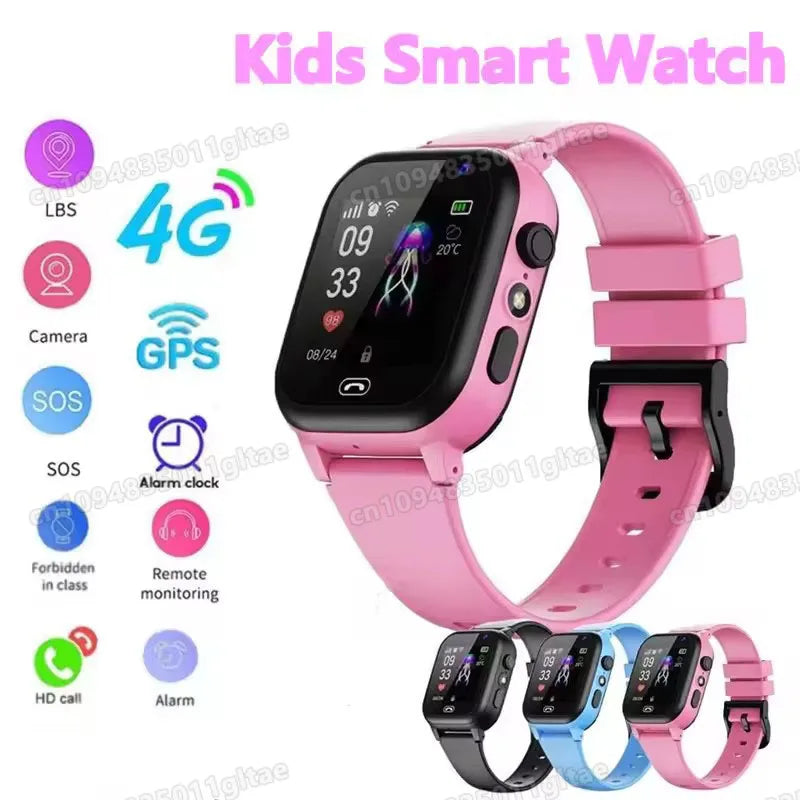 New 2G/5G Smart Watch Kids GPS WIFI Video Call SOS APP Download Child Smartwatch Camera Monitor Tracker Location Phone Watch Peaceful Pleasures Health and Wellness