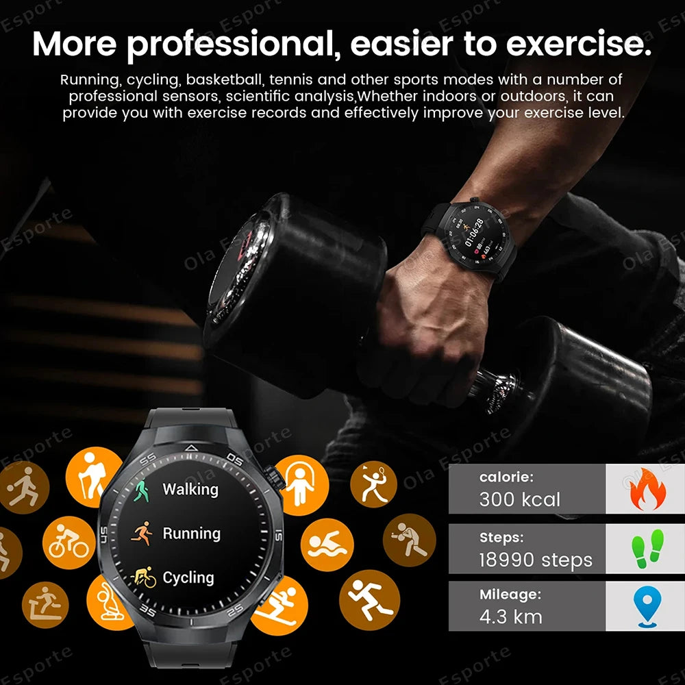 Ola Esporte Smart Watch | ECG, NFC, Bluetooth Call, Android iOS