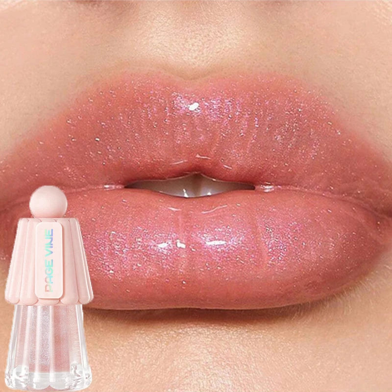 Crystal Jelly Lip Oil – Clear Hydrating Glass Lip Gloss