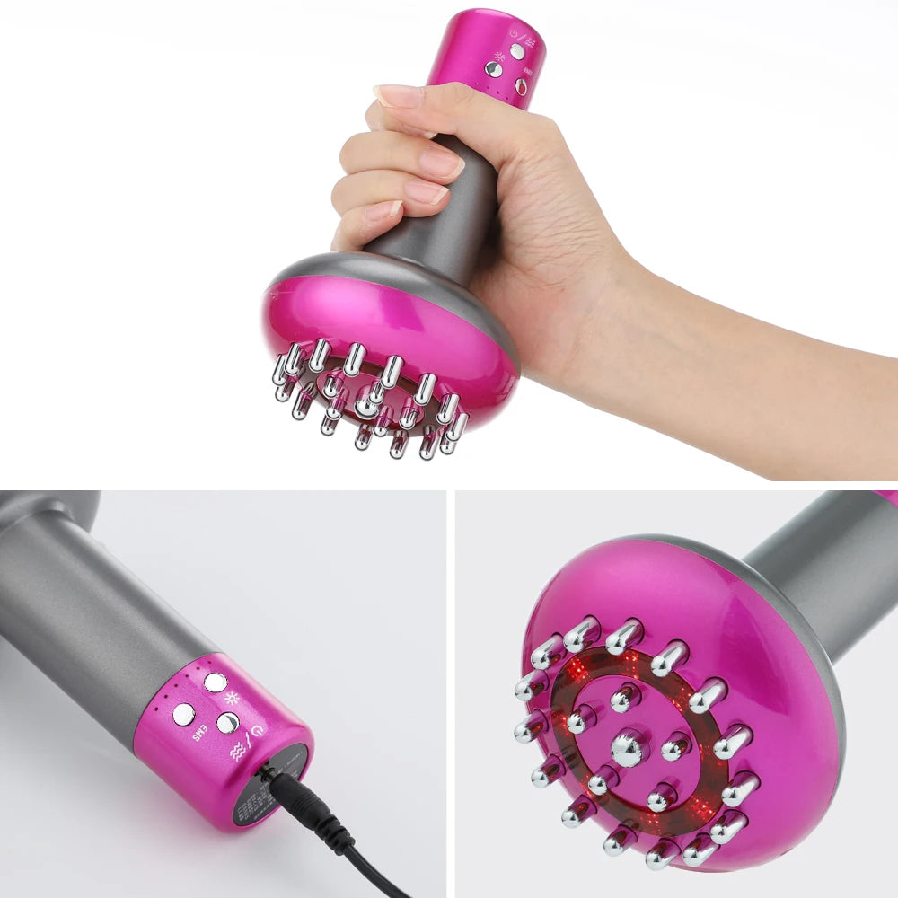 Smart Meridian Brush Abdome Massager Wireless Hot Compress Anti Cellulite Back Dredging Meridian Thermal Moxibustion Slimming Peaceful Pleasures Health and Wellness