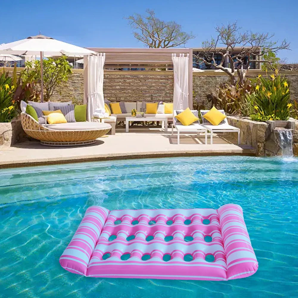 Inflatable Floating Lounger Pool Air Mattress Hammock Float