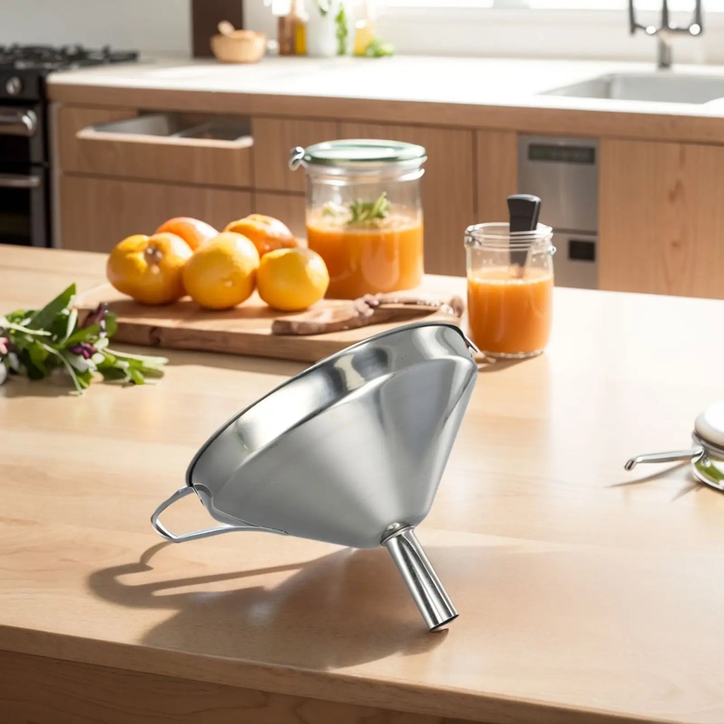 Stainless Steel Kitchen Funnel – 3 Sizes | Corrosion Resistant