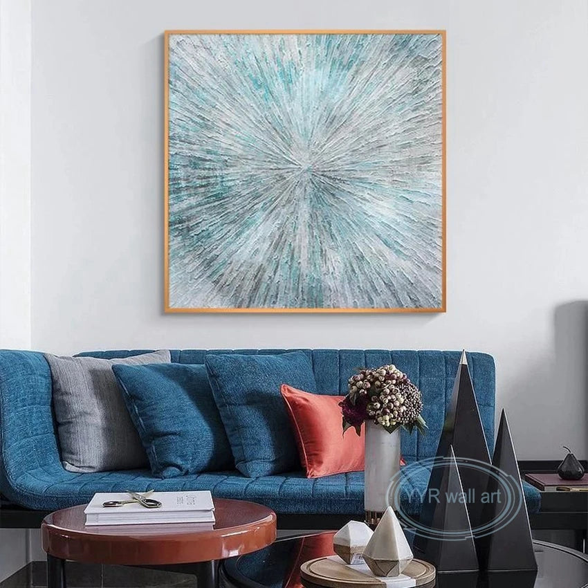 Abstract Wall Art Handmade Canvas Oil Painting Home Decoration Mural Modern Nordic Living Room Bedroom Porch Aesthetic Picture Peaceful Pleasures Health and Wellness
