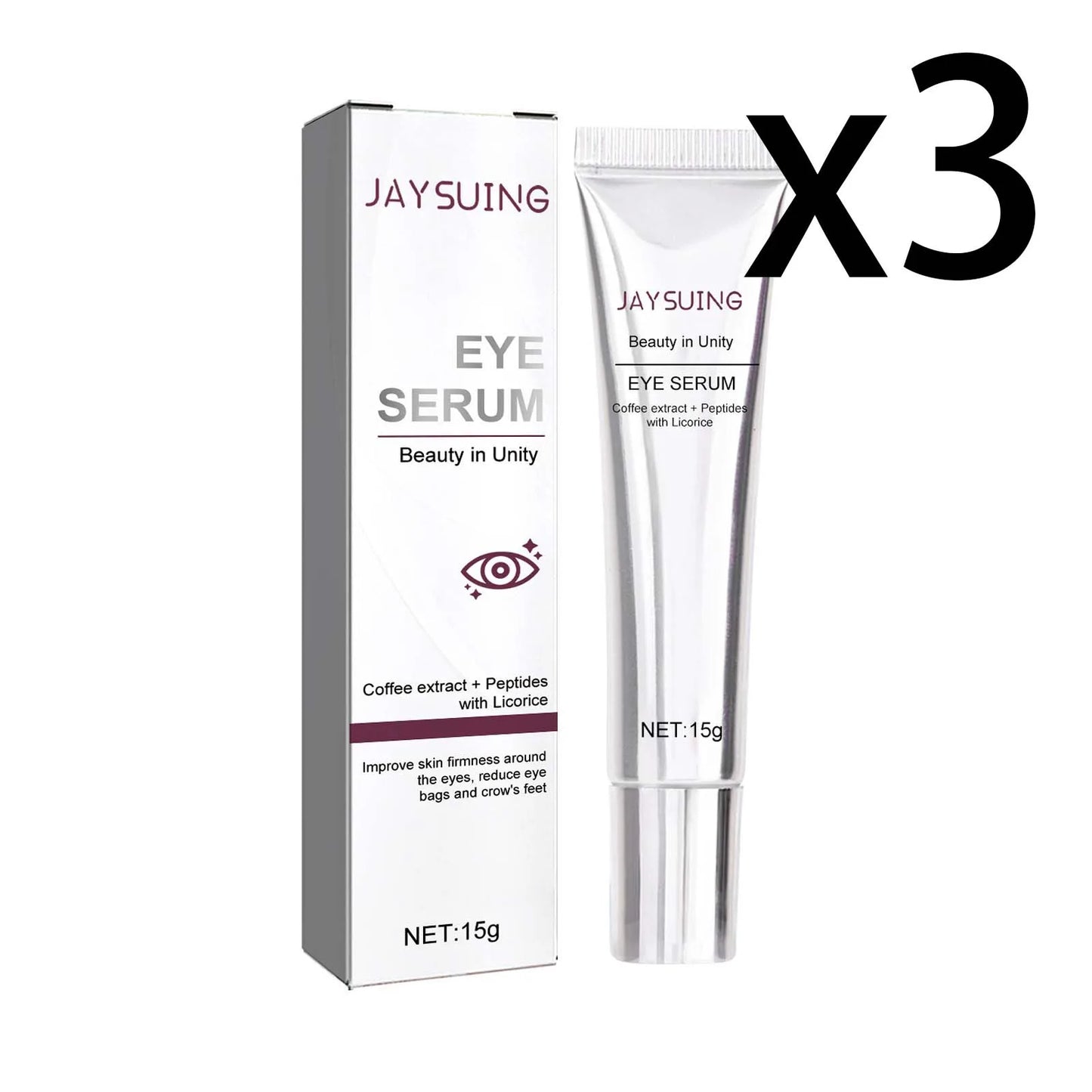 Niacinamide Firming Eye Cream Lock Moisture Reduce Dryness Relieve Fine Lines Increase Skin Elasticity Massage Eye Care Lotion Peaceful Pleasures Health and Wellness 3x15g