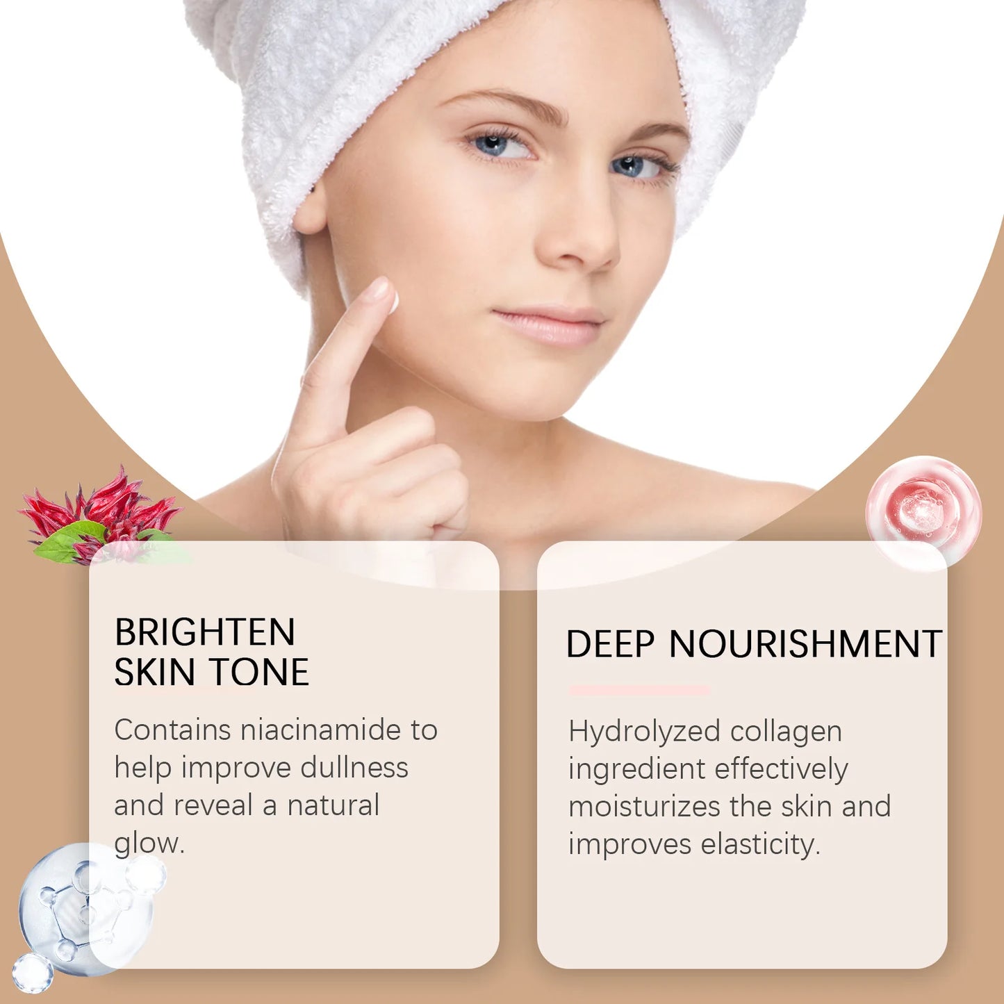 Lazy Face Cream Invisible Pores Cover Dark Spot Oil Control Brightening Foundation Base Concealer Moisturizing Isolation Cream Peaceful Pleasures Health and Wellness