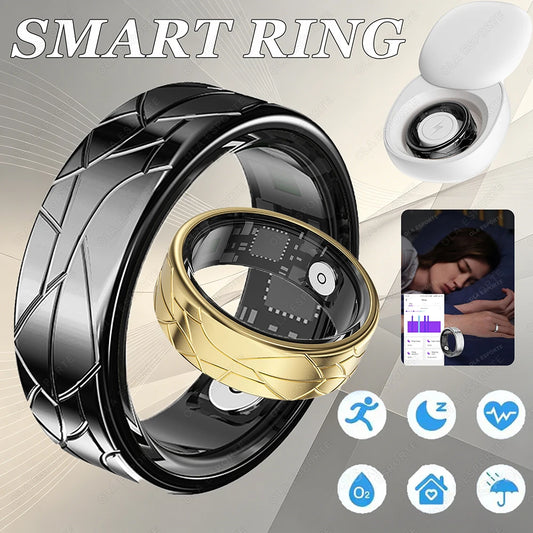 2026 Smart Ring Health and Sleep Tracker Heart Rate Blood Oxygen Monitor Brush Video 5ATM Waterproof Multi Sports Men Women Ring Peaceful Pleasures Health and Wellness