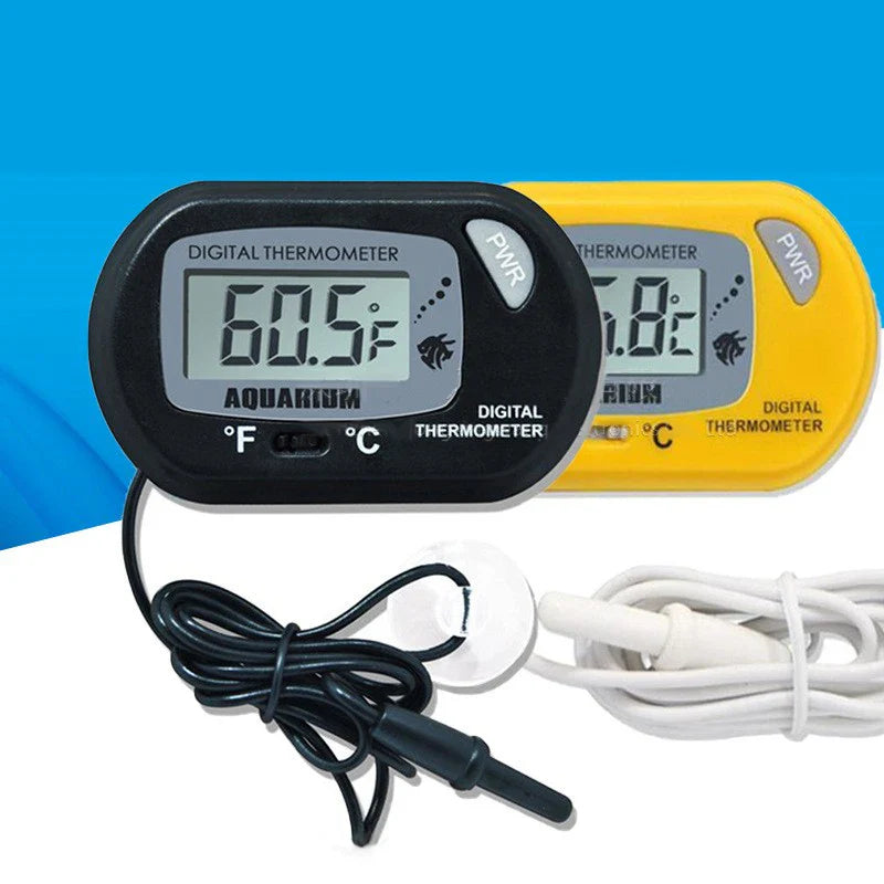 Digital Aquarium Thermometer – LED Display & Waterproof Sensor