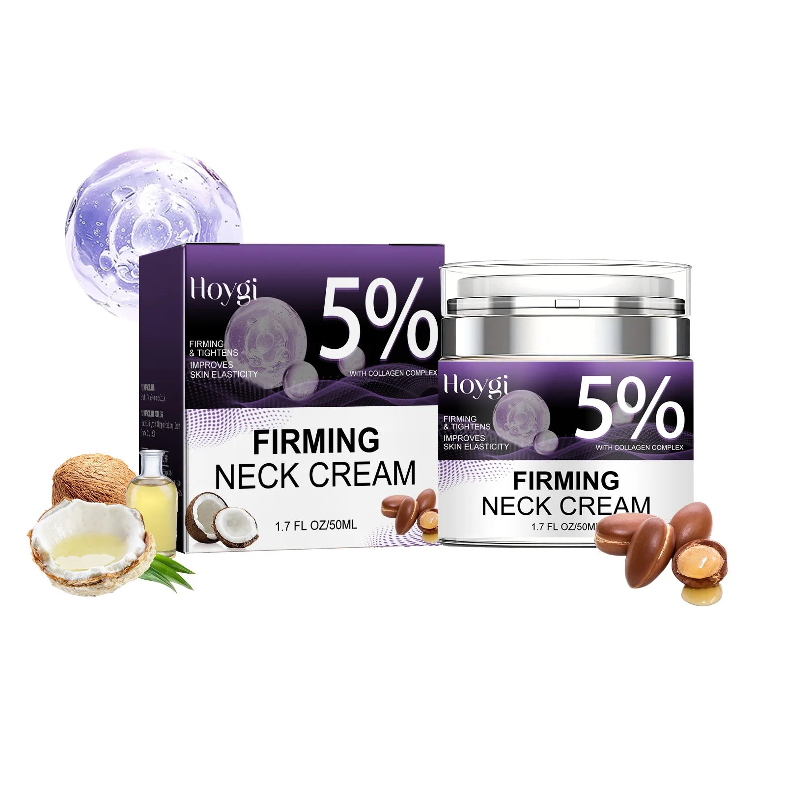 Neck Firming Cream Fading Fine Line Double Chin Reducer Rejuvenation Tightening Moisturizing Hydrolyzed Collagen Neck Cream Peaceful Pleasures Health and Wellness