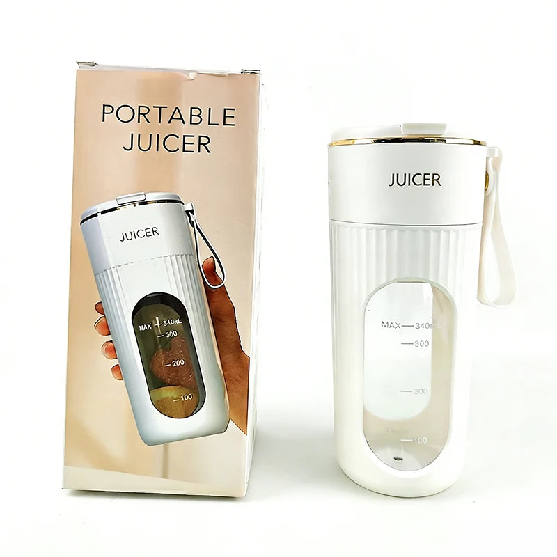 Portable mini electric juicer with stainless steel blade, home USB-charging juicer, new type of small fruit blender Peaceful Pleasures Health and Wellness