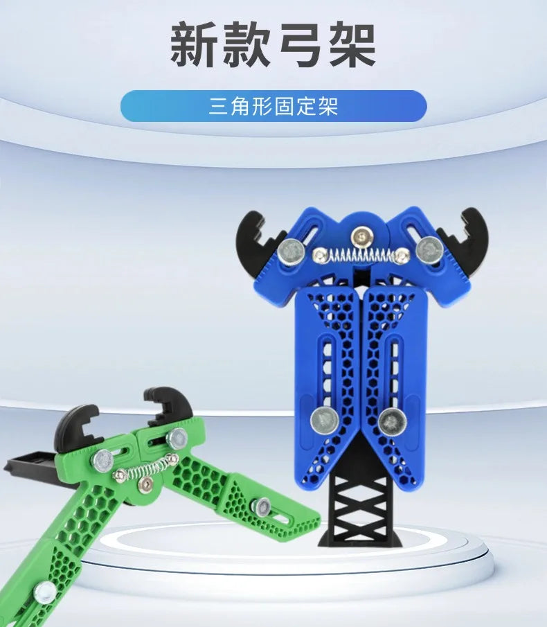 Adjustable Foldable Compound Bow Stand Plastic Kick 3 Legs Bracket