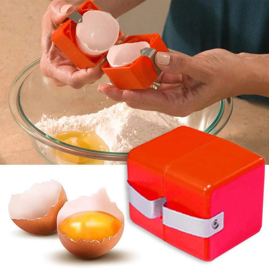 Handheld Egg Opener Egg Cracker Quickly Egg Opener Topper Cutter for Raw and Hard Boiled Eggs Peaceful Pleasures Health and Wellness