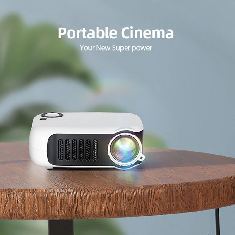 AUN A2000 Mini LED Projector – 1080P Portable Home Theater Peaceful Pleasures Health and Wellness