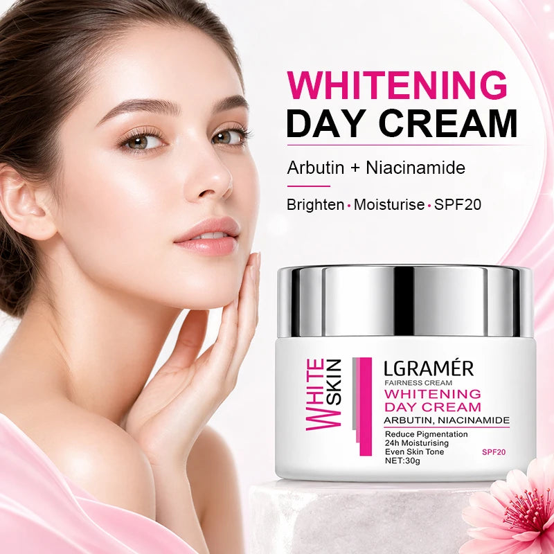 Facial Cream Whitening & Spot-Reducing Face Essence Niacinamide Moisturizing Brightening Smooth Skin Locks in Water Reduces Spot Peaceful Pleasures Health and Wellness