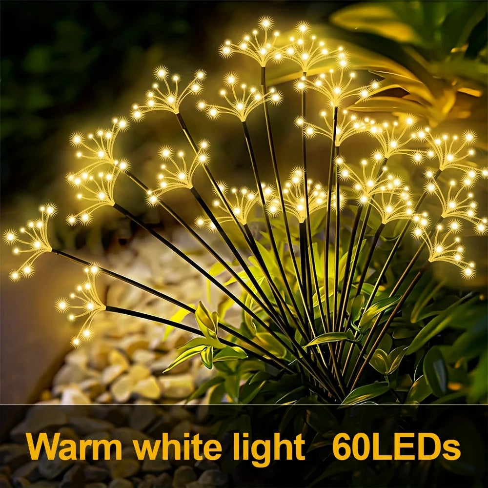 Solar Dandelion Fairy Firework String Lights for Garden & Party