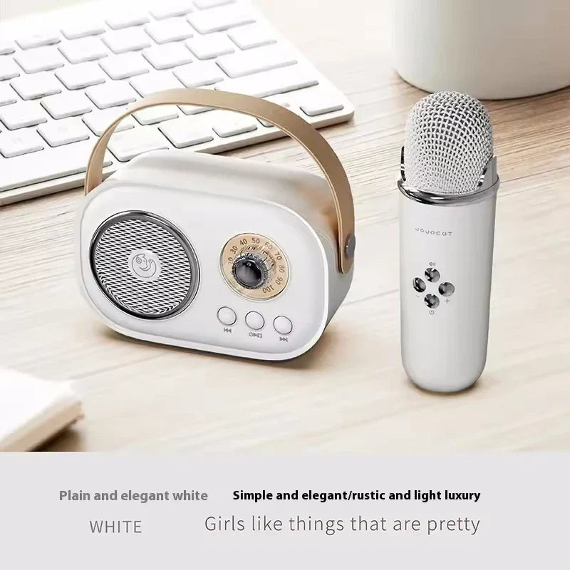 Portable Karaoke Bluetooth Speaker & Wireless Microphone | FM