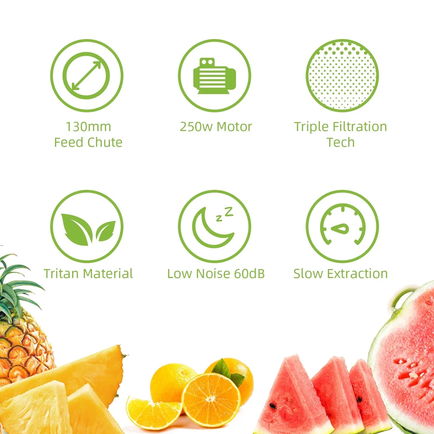 BioloMix Cold Press Juicer – 130mm Feed Chute, High Yield, BPA-Free Juicer BioloMix
