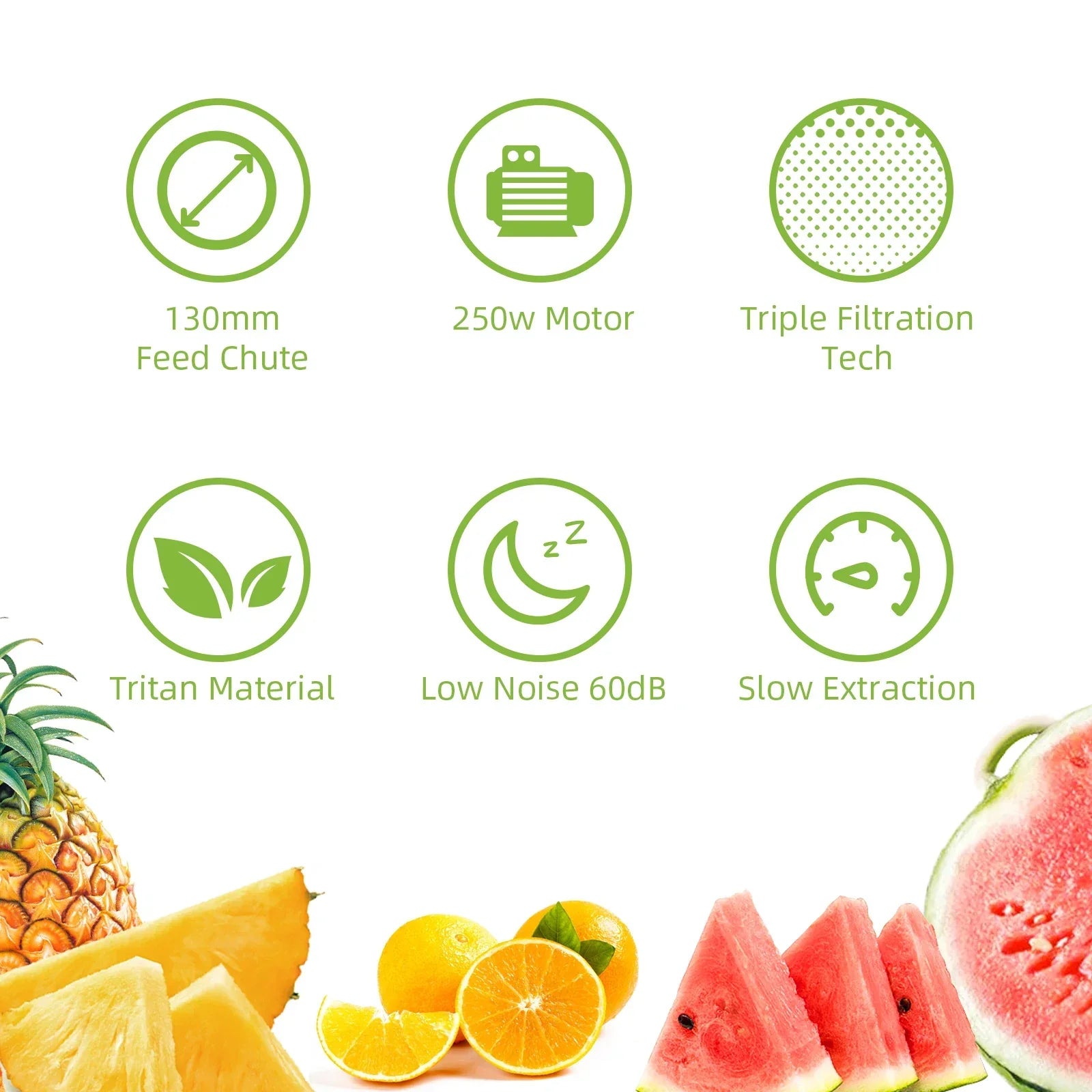 BioloMix Cold Press Juicer – 130mm Feed Chute, High Yield, BPA-Free Juicer BioloMix