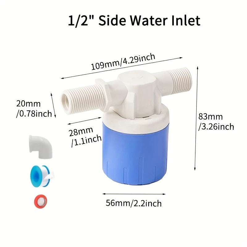 Water Level Control Float Valve, Automatic Shut-Off Mini Float Valve Water Level Controller for Water Tanks and Water Towers Peaceful Pleasures Health and Wellness