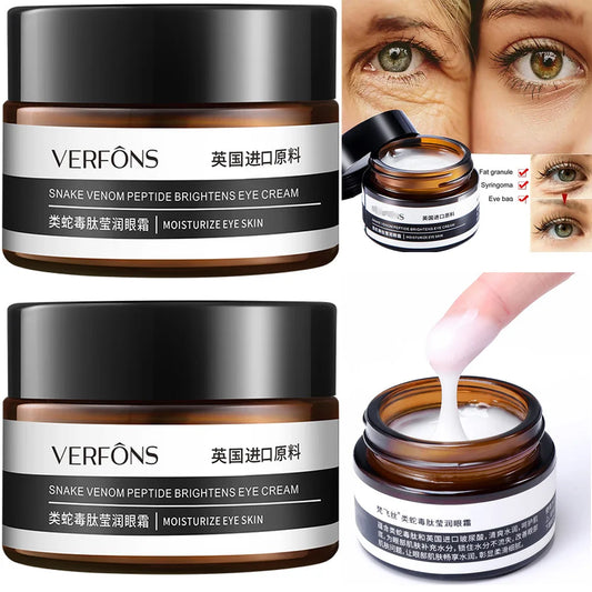 2Pcs Verfons 30G Snake Venom Peptide Eye Cream Smoothes Fine Lines And Dark Eye Cream Instant Removal Of Eye Bags Cream Peaceful Pleasures Health and Wellness Default Title