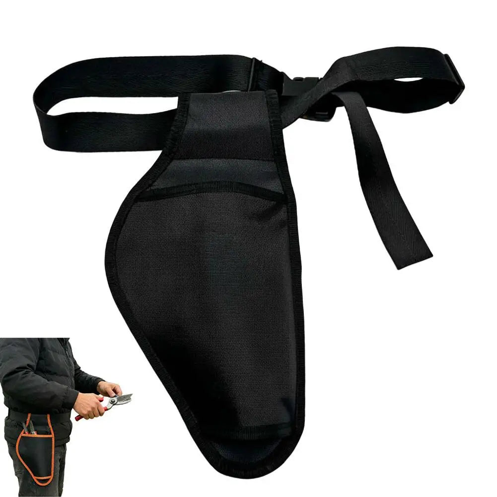 Hard Shell Electric Scissors Storage Bag Portable Garden Tool Organizer Large Pockets Gardening Equipment Storage Pouch Peaceful Pleasures Health and Wellness Black