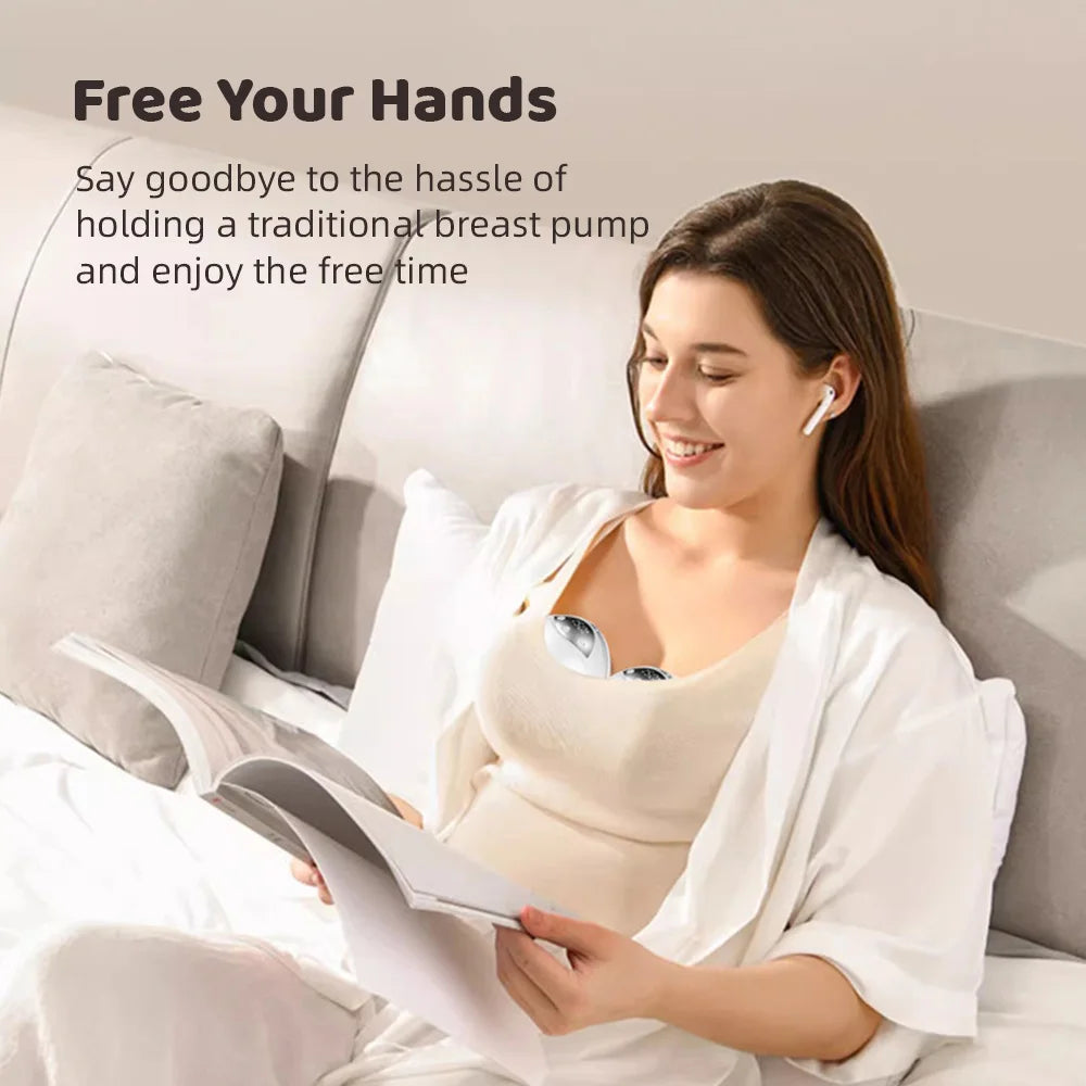 Wearable Hands-Free Electric Breast Pump | 4 Modes 12 Levels