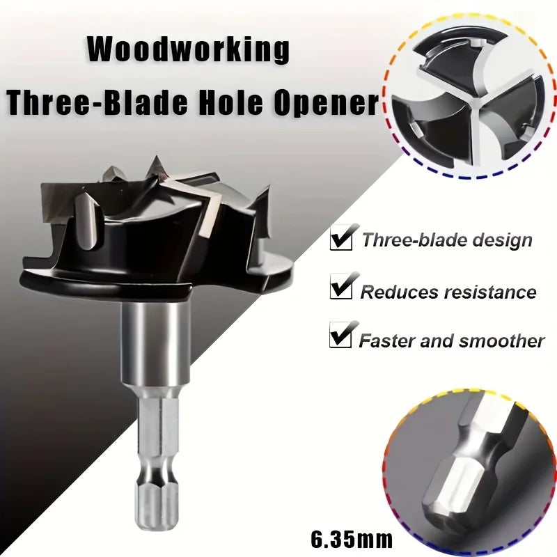 35mm Three-Blade Hinge Hole Opener Woodworking Cabinet Door Hinge Jig Puncher Locator for Wood Plank Desktop Installation Peaceful Pleasures Health and Wellness