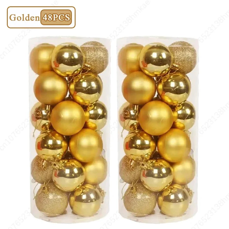 24-Pack Shatterproof Christmas Ball Ornaments | Multicolor Baubles