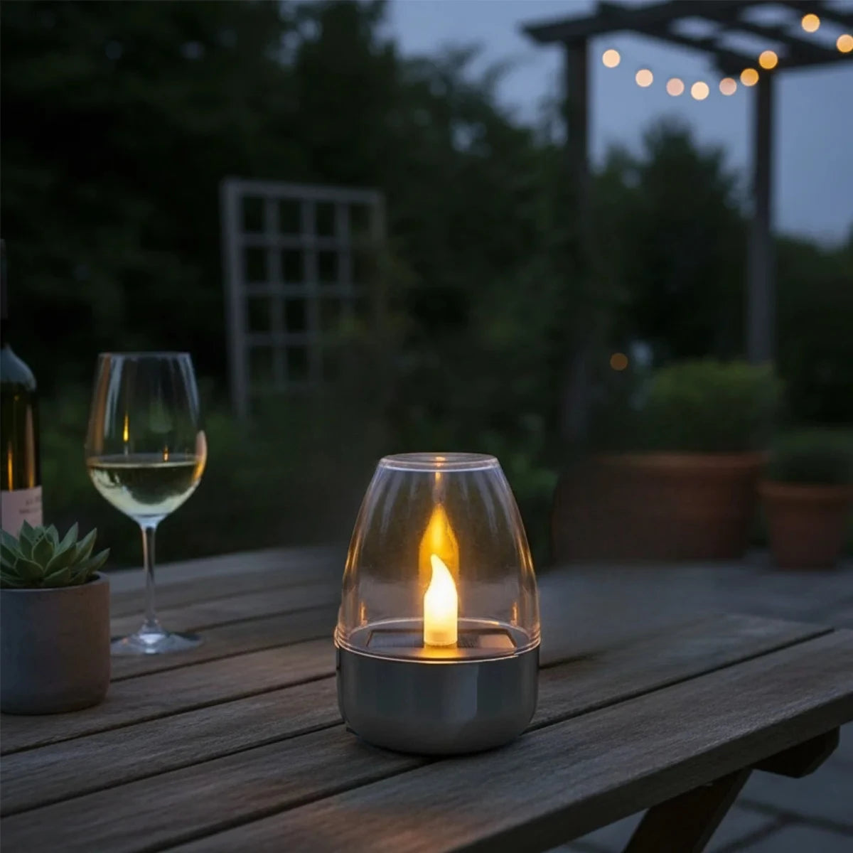 Solar Flameless LED Candle Lights | IP65 Waterproof Garden Decor