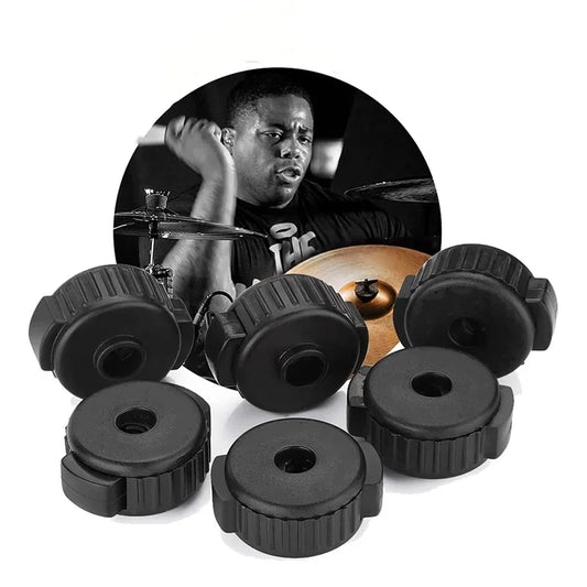 6Pcs Drum Set Quickly Release Caps Cymbal Nut Cymbal Installation Removal Stand Screw Caps Fixing Buckle Instrument Accessories Peaceful Pleasures Health and Wellness