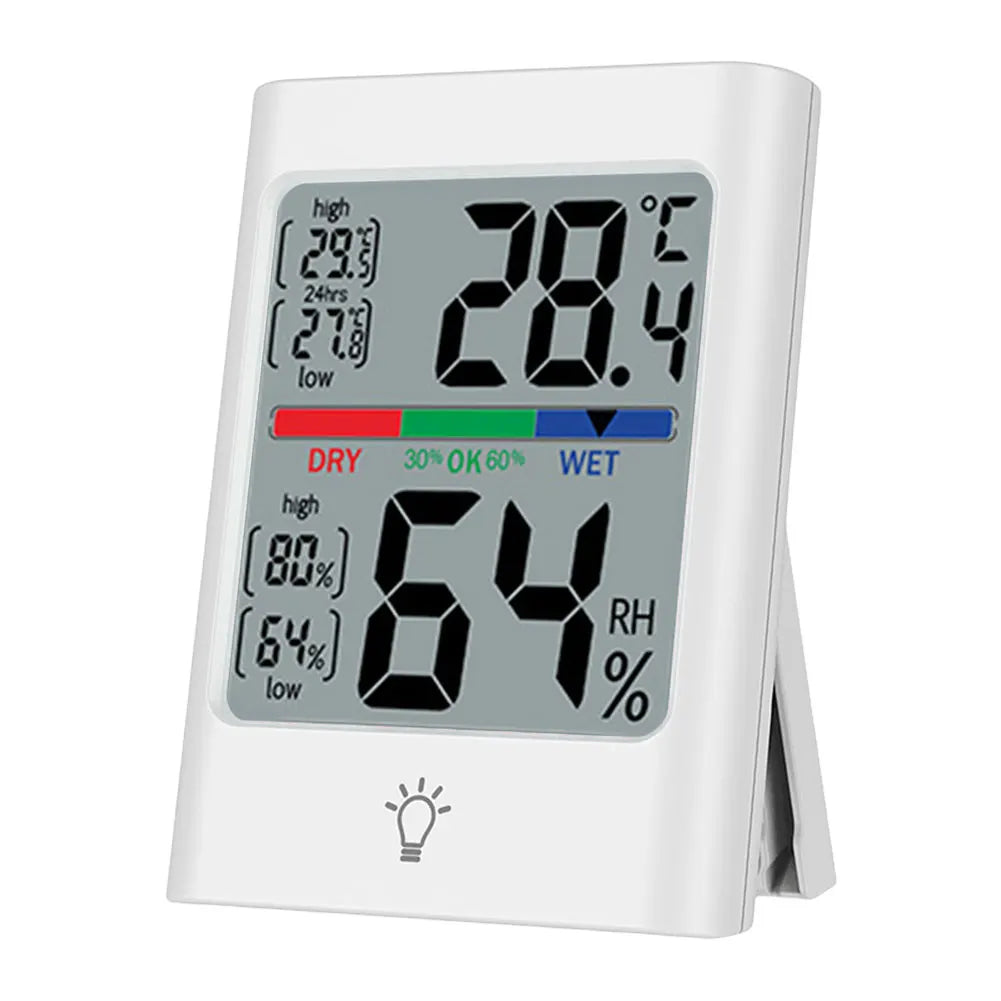 Digital Thermometer Hygrometer | Large Screen Magnetic Indoor Monitor
