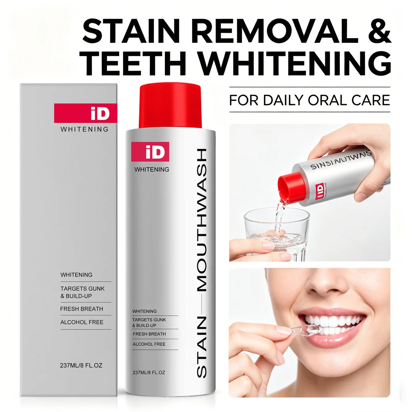 Whitening &cleaning Mouthwash Remove Food Residue Reduce Dental Plaque Eliminate Odors Freshing Breath Daily Teeth Care Solution Peaceful Pleasures Health and Wellness