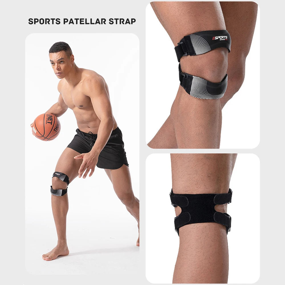 1PCS Patellar Support Strap - Tendon Knee Brace Patella Stabilizer for Pain Relief Adjustable Knee Joint Strap for Running,Sport Peaceful Pleasures Health and Wellness