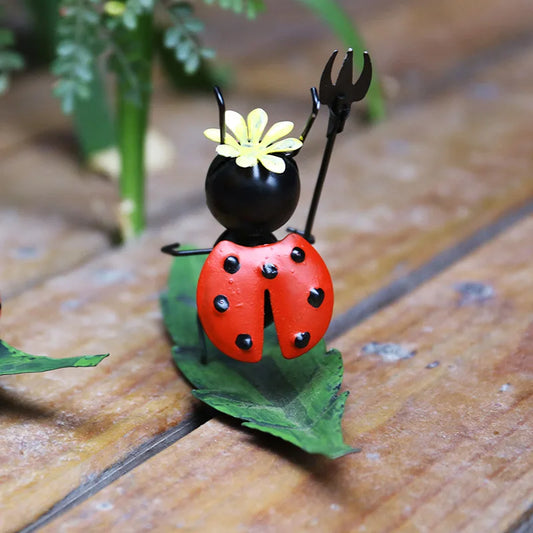 Little Ladybug Creative Department Healing Small Ornaments Living Room Computer Desktop TV Cabinet Modern Home Garden Decoration Peaceful Pleasures Health and Wellness Default Title