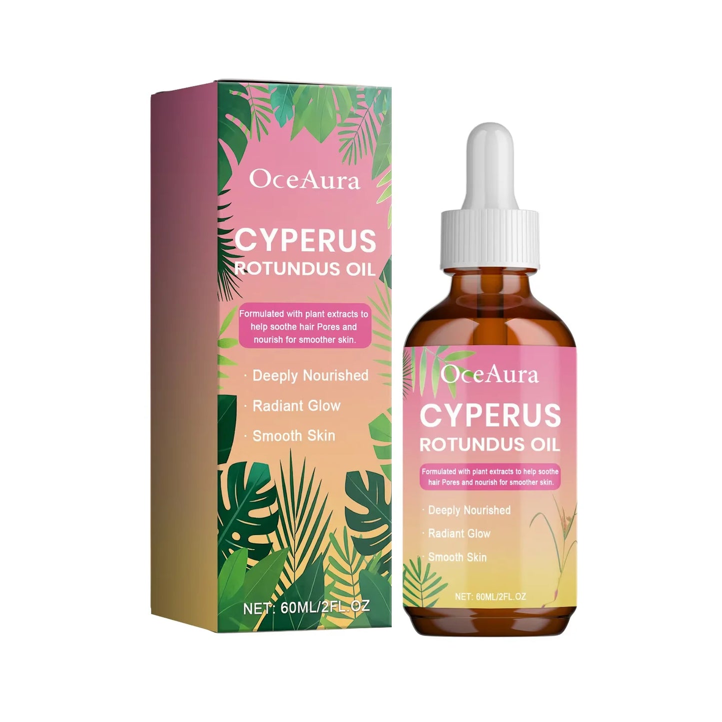 OceAura Cyperus Oil Hair Removal Cream – Gentle Body Essence 60g