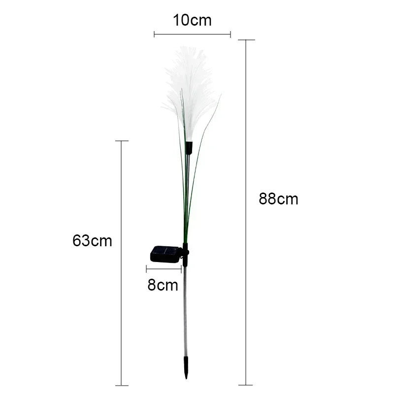 Solar LED Reed Garden Light – Waterproof Outdoor Path Lamp