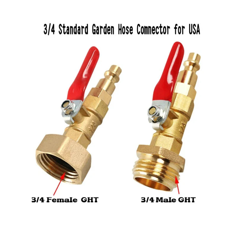 Brass 3/4" Male Thread Quick Connect Fitting – Explosion-Proof