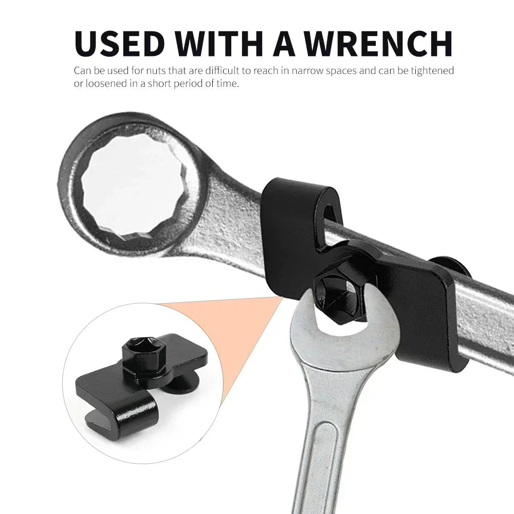 Wrench Expander for 1/2 Inch or 21mm Hex Drivers Universal Wrench Extender Adaptor Extension Tool Wrench Extender Adaptor Peaceful Pleasures Health and Wellness