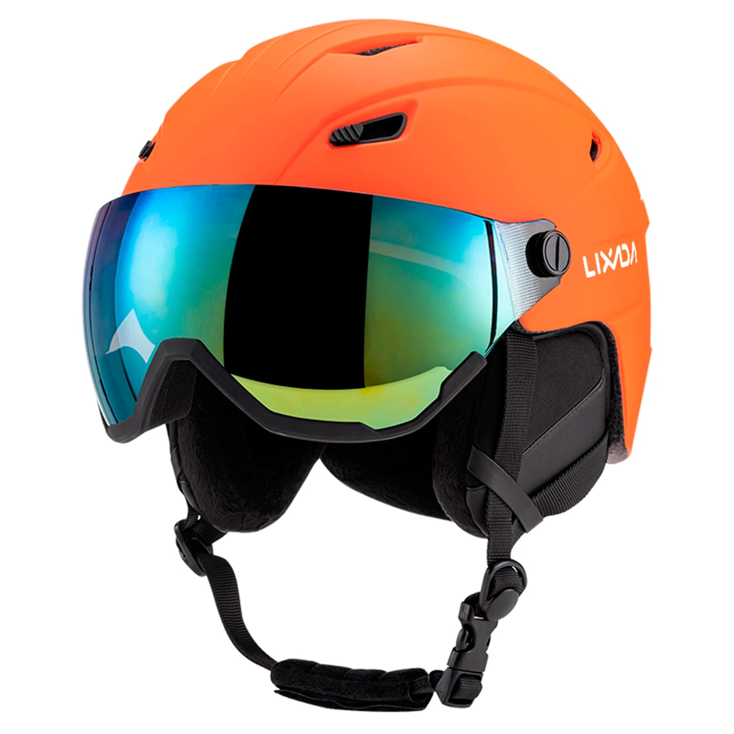 Women Snowboard Helmet Integrated Ski Men Removable Visor Goggles